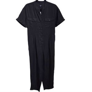 GAP Utility Jumpsuit Women's Size 8 Charcoal